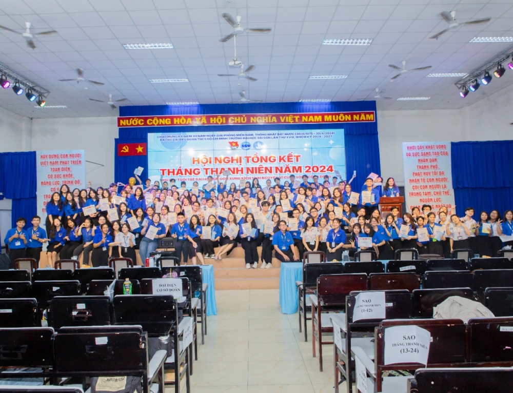 Hội nghị Tổng kết Tháng Thanh niên năm 2024 Chủ đề “Tuổi trẻ Đại học Sài Gòn xung kích, tình nguyện vì cuộc sống cộng đồng”