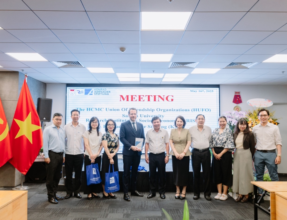 Viện Nghiên cứu Kinh tế Xã hội, Trường Đại học Sài Gòn (RISE) làm việc cùng phái đoàn Konrad-Adenauer-Stiftung Việt Nam (KAS)
