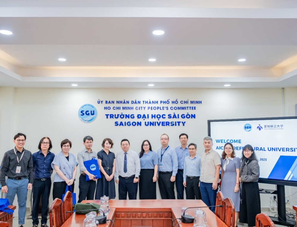 Trường Đại học Tỉnh Aichi (Nhật Bản) đến thăm và làm việc với Trường Đại học Sài Gòn