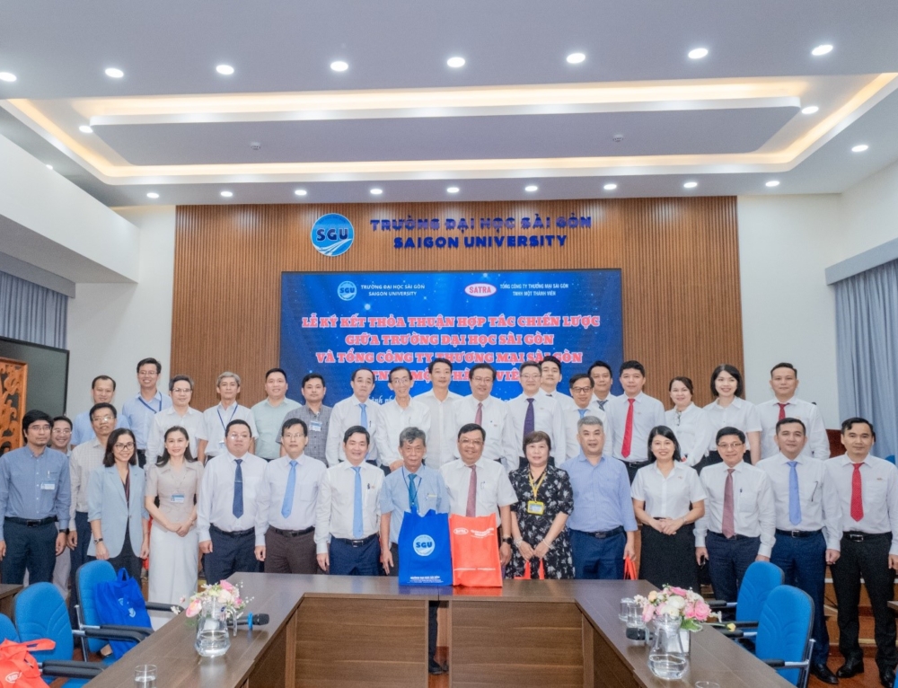 Lễ ký kết Thỏa thuận hợp tác chiến lược giữa Trường Đại học Sài Gòn và Tổng Công ty Thương mại Sài Gòn TNHH Một thành viên