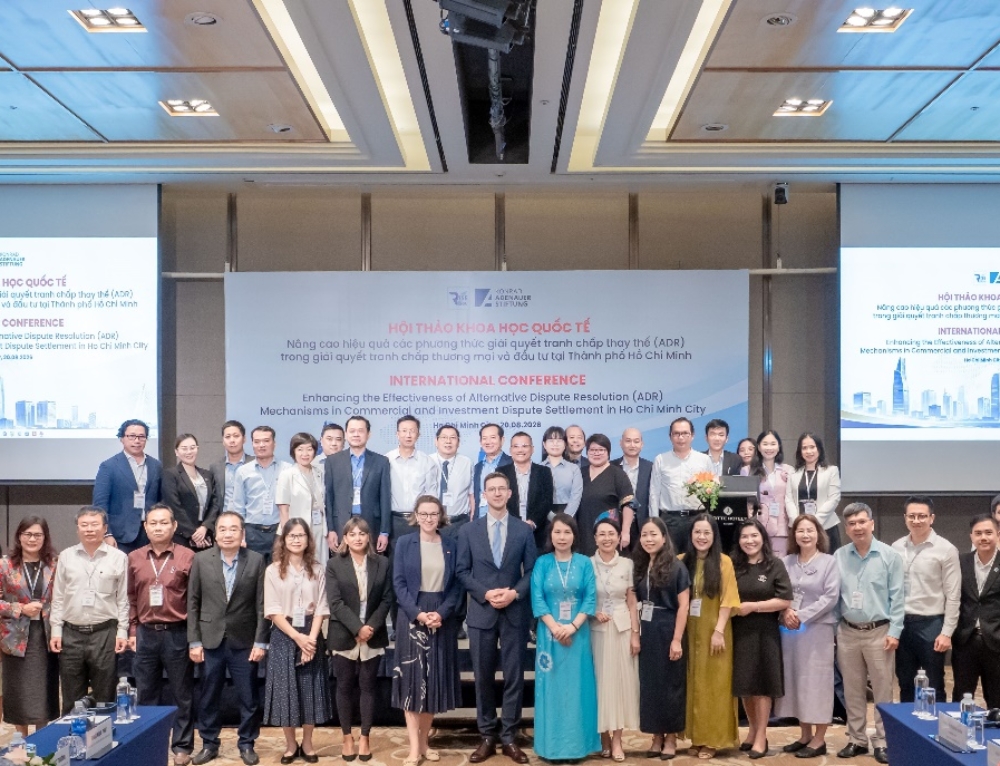 Hội thảo khoa học Quốc tế “Nâng cao hiệu quả các phương thức giải quyết tranh chấp thay thế (ADR) trong giải quyết tranh chấp thương mại và đầu tư tại Thành phố Hồ Chí Minh”