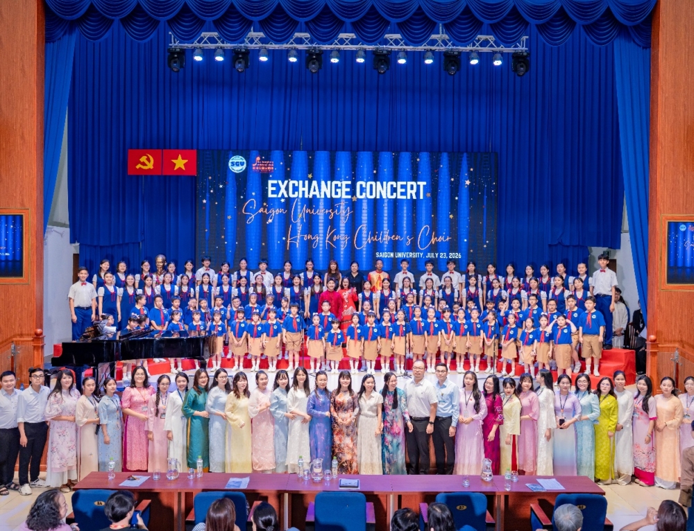 Chương trình giao lưu nghệ thuật giữa Trường Đại học Sài Gòn và Đoàn Hong Kong Children’s Choir